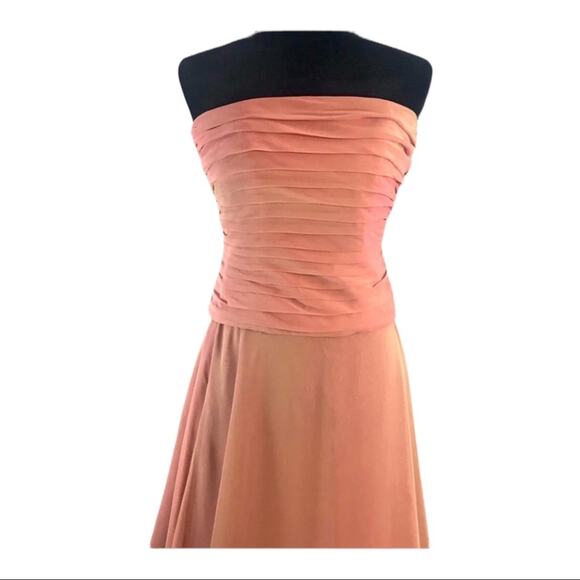 MICHAELANGELO VINTAGE 90s Strapless Prom Dress with Wrap 4 - Picture 12 of 14